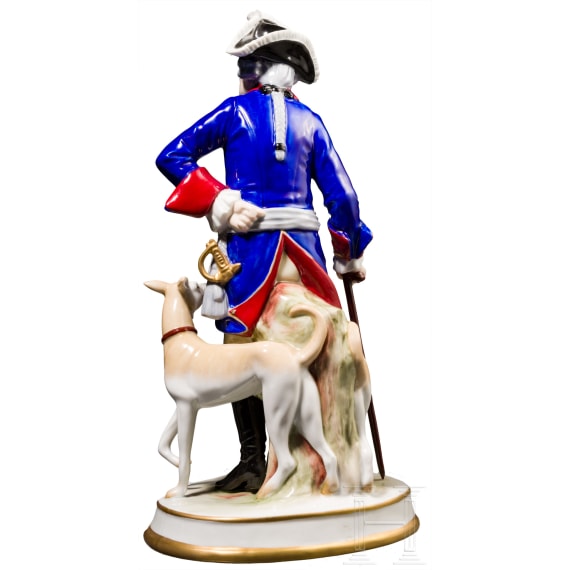 King Frederick II of Prussia - Sitzendorf Porcelain Manufactory, 20th century