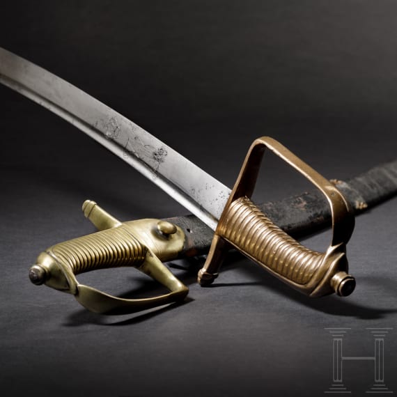 Two infantry sabres, Bavaria, c. 1800