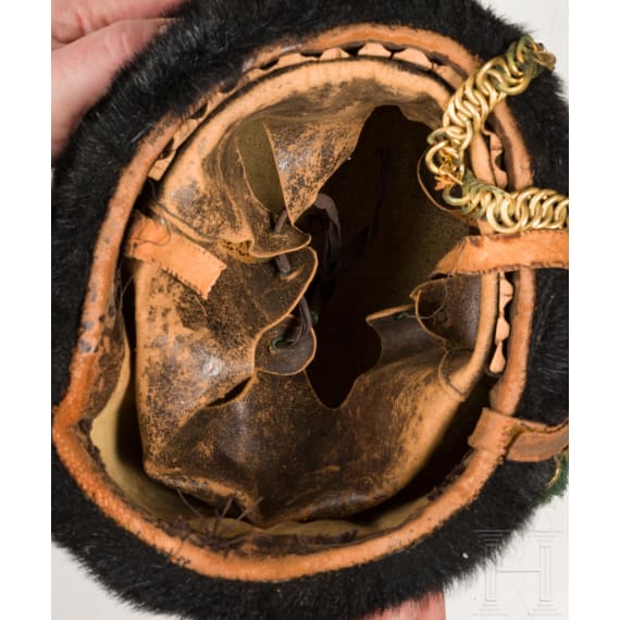 Two fur caps of the English Guard (Queen's Guard)