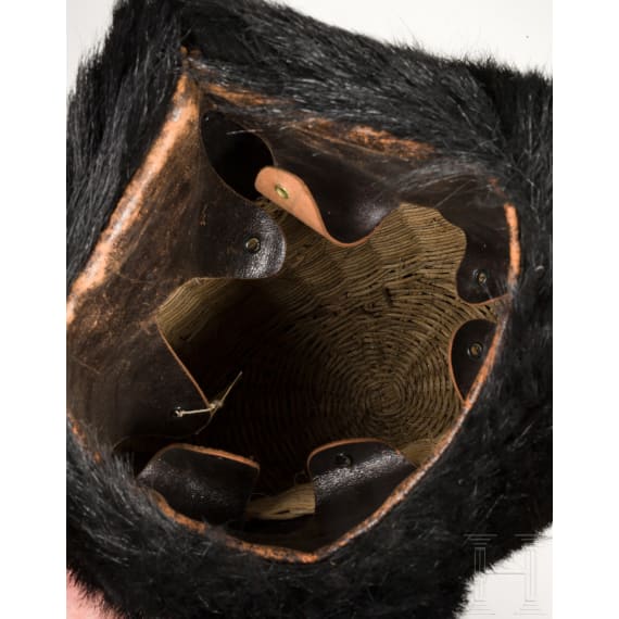 Two fur caps of the English Guard (Queen's Guard)