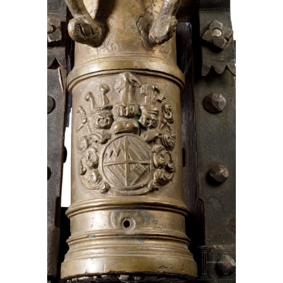 A salute cannon, reproduction in the style of the 17th century