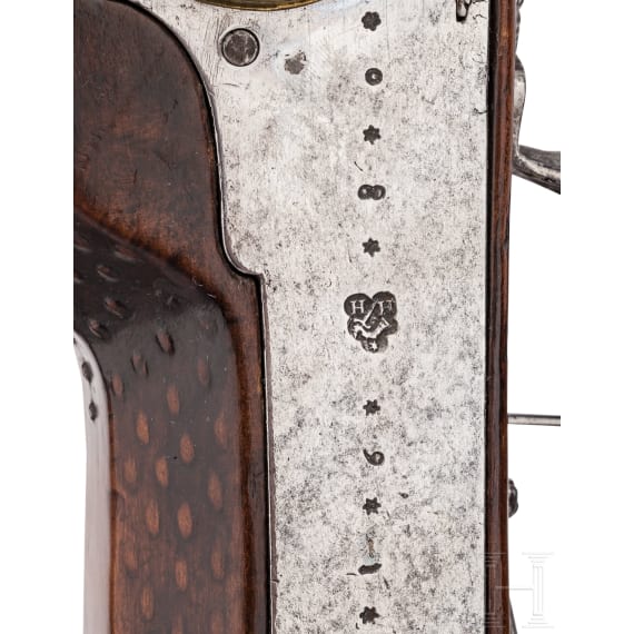 A wheellock rifle, Thuringia or Saxony, dated 1680