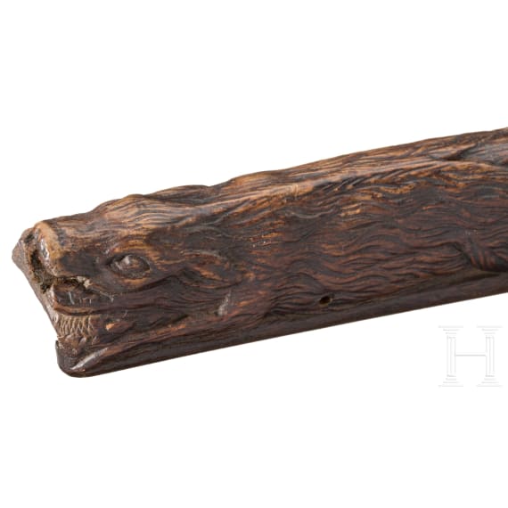 A fine carved stock of a wheellock rifle, Swabia, circle of Michael Maucher, ca. 1680