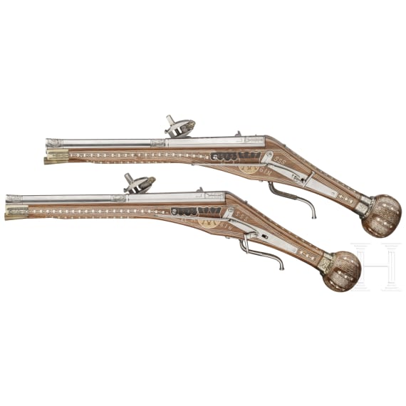A pair of Saxon wheellock puffers in the style of circa 1570