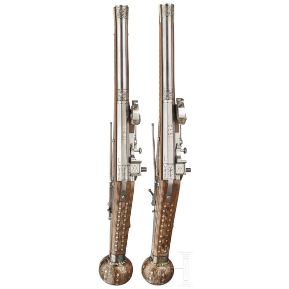 A pair of Saxon wheellock puffers in the style of circa 1570