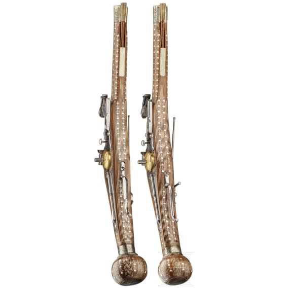 A pair of Saxon wheellock puffers in the style of circa 1570