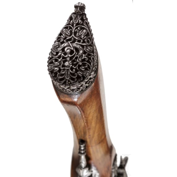 A luxurious Italian miquelet-rifle with chiselled decoration, Brescia, circa 1680