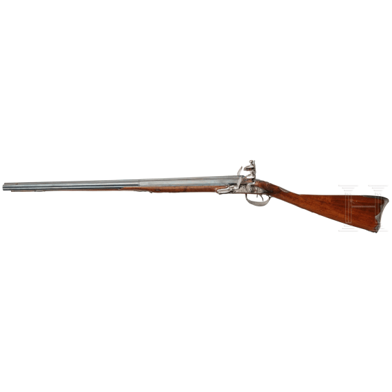 A side-by-side flintlock shotgun by Coletti in Dijon, ca. 1800