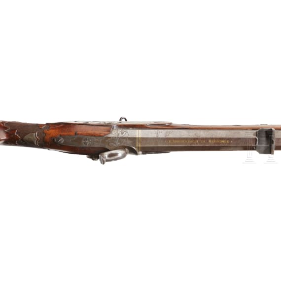 A percussion rifle, Morgenroth in Suhl, circa 1820