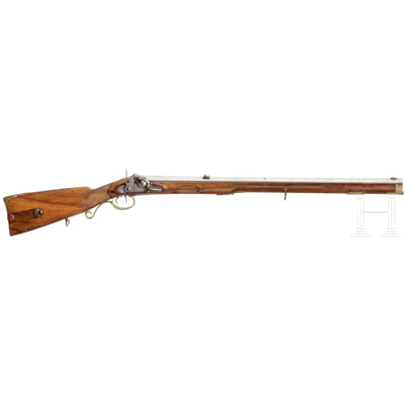 A percussion rifle, signed Pistor, ca. 1840
