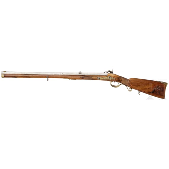 A percussion rifle, signed Pistor, ca. 1840