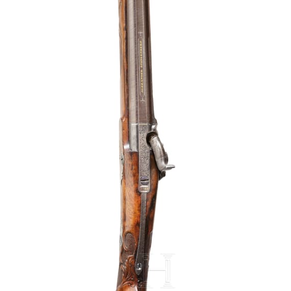 A percussion shotgun by Alexander Spangenberg in Suhl, ca. 1845