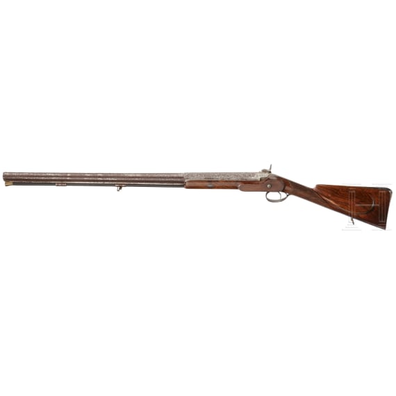 A percussion shotgun by Lepage Moutier in Paris, ca. 1850