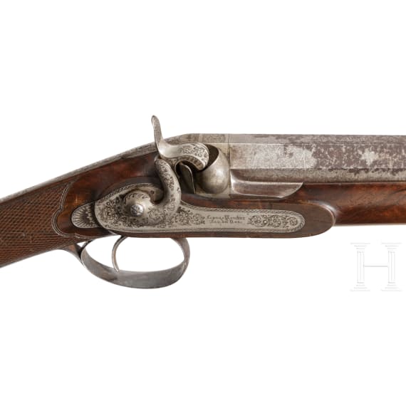 A percussion shotgun by Lepage Moutier in Paris, ca. 1850