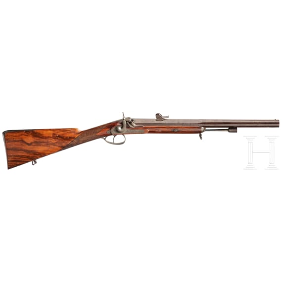 A heavy percussion carbine by Labussiere in Clermont-Ferrand, ca. 1850