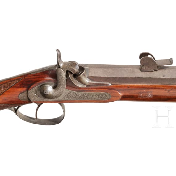 A heavy percussion carbine by Labussiere in Clermont-Ferrand, ca. 1850