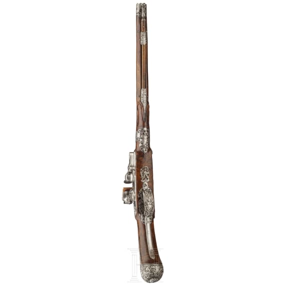 A flintlock pistol, Poncino Borgognone of Brescia, circa 1680