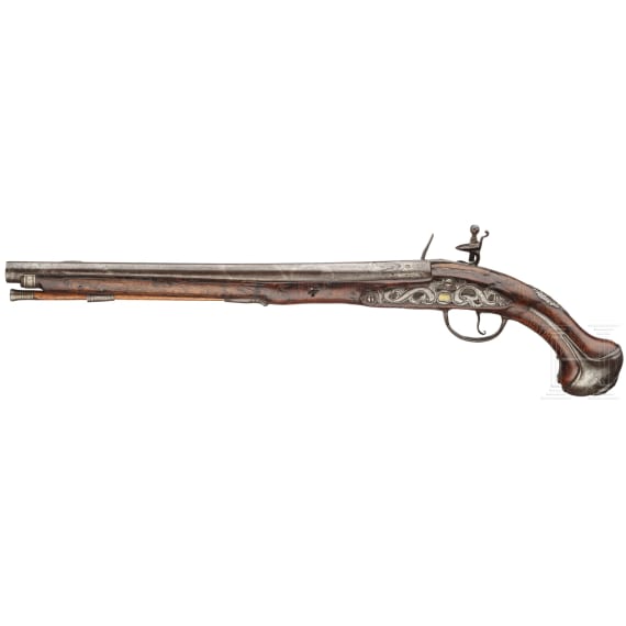 A long flintlock pistol, probably Poland or Russia, ca. 1710/20
