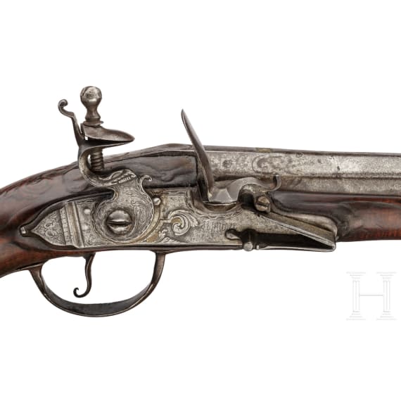 A long flintlock pistol, probably Poland or Russia, ca. 1710/20