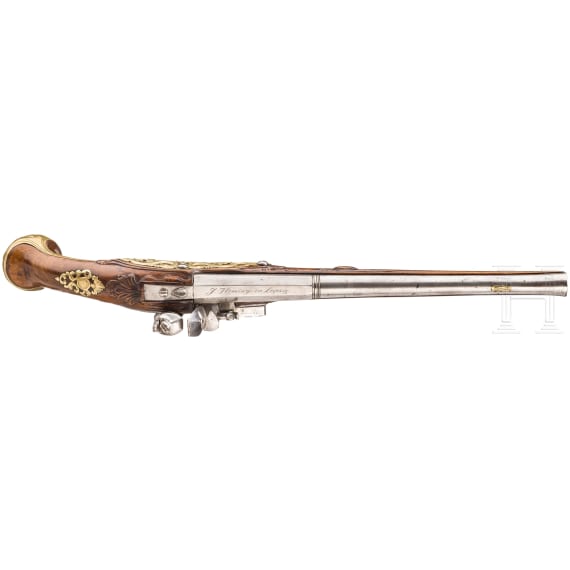 Large flintlock pistol, J. Fleming, Leipzig, circa 1720/30