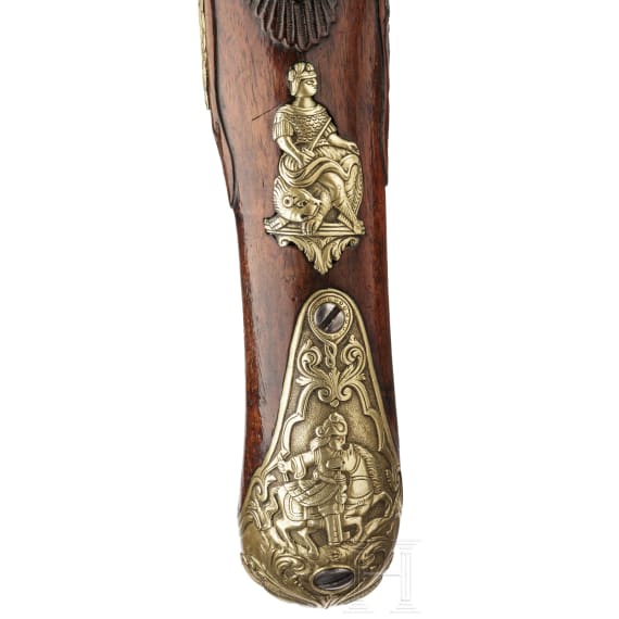 A fine German flintlock pistol, Franconia or Bohemia, circa 1730