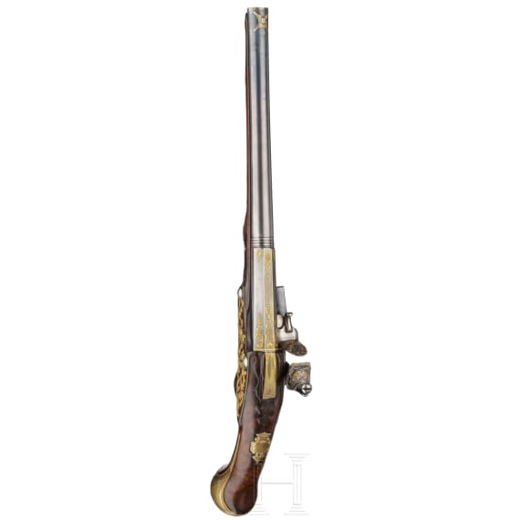 A deluxe flintlock pistol, Henry Devilliers &agrave; Li&egrave;ge, circa 1730/40