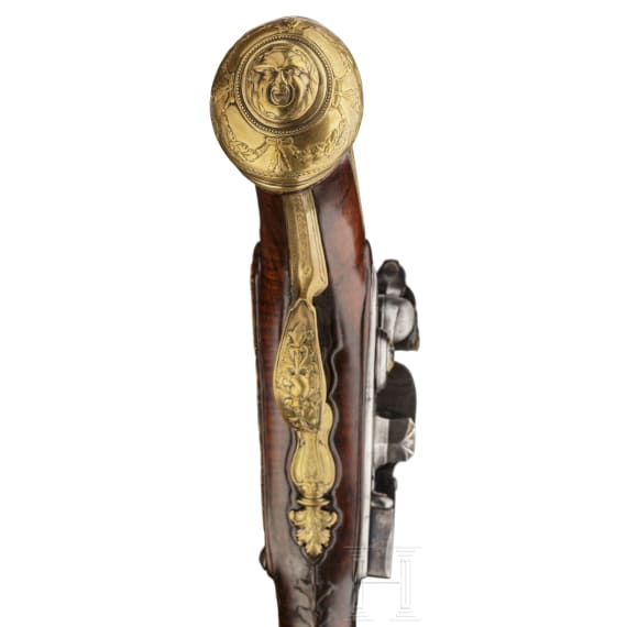 A deluxe flintlock pistol, Henry Devilliers &agrave; Li&egrave;ge, circa 1730/40