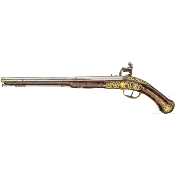 A Northern Italian flintlock pistol, ca. 1740