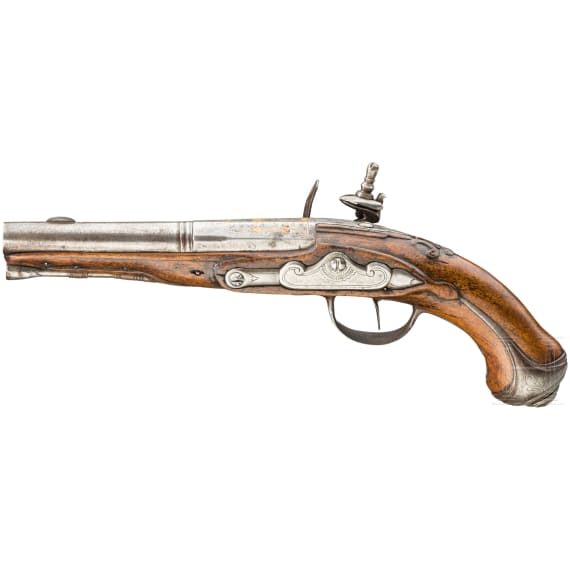 A flintlock pistol, France, ca. 1760