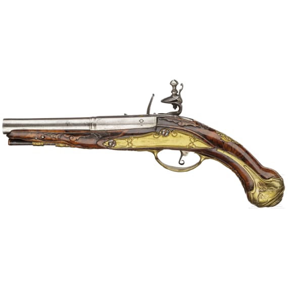 A Brescian flintlockpistol by Givan Batista Zugno, ca. 1760