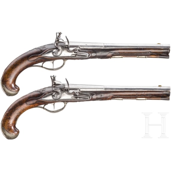 A pair of flintlock pistols, St. Petersburg, circa 1760