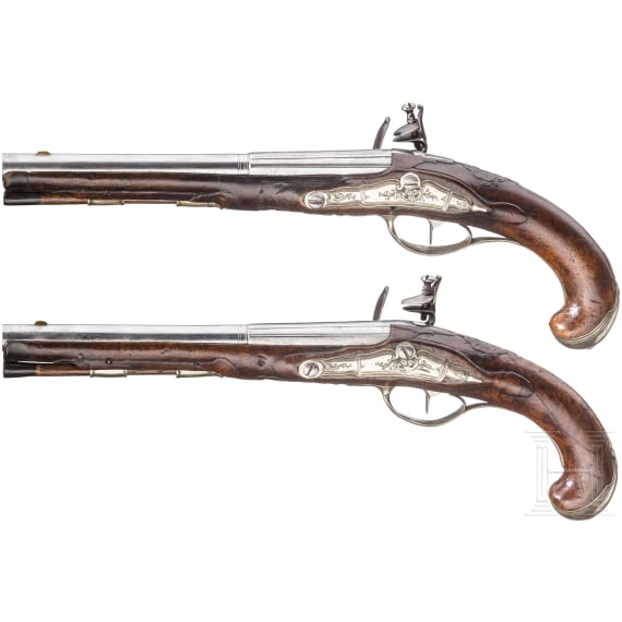 A pair of flintlock pistols, St. Petersburg, circa 1760