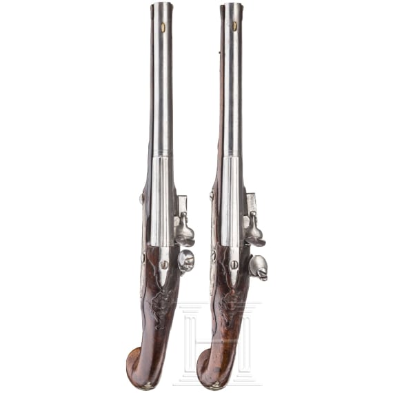 A pair of flintlock pistols, St. Petersburg, circa 1760