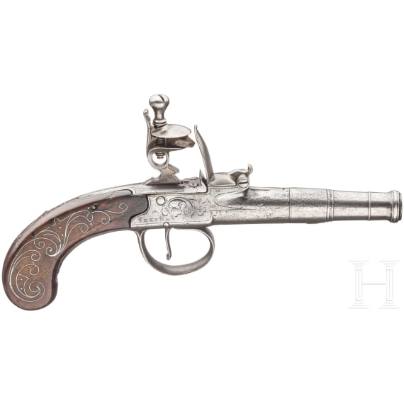 A flintlock pistol, James Freeman, London, ca. 1780