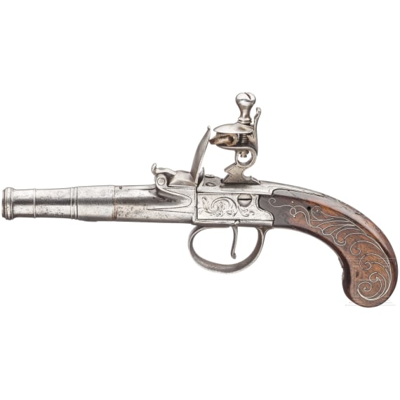 A flintlock pistol, James Freeman, London, ca. 1780