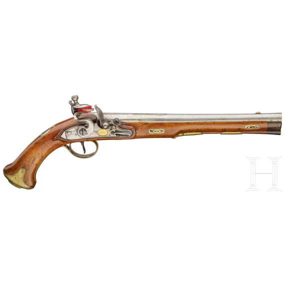 A German flintlockpistol, signed "Schulz", circa 1800
