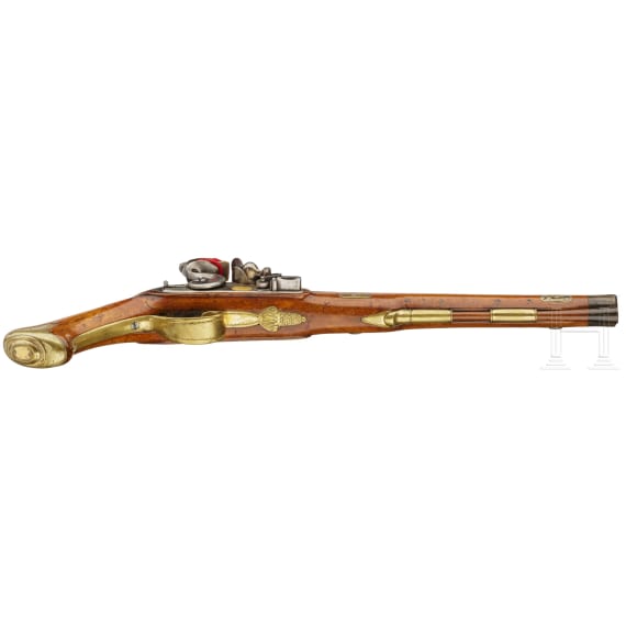A German flintlockpistol, signed "Schulz", circa 1800