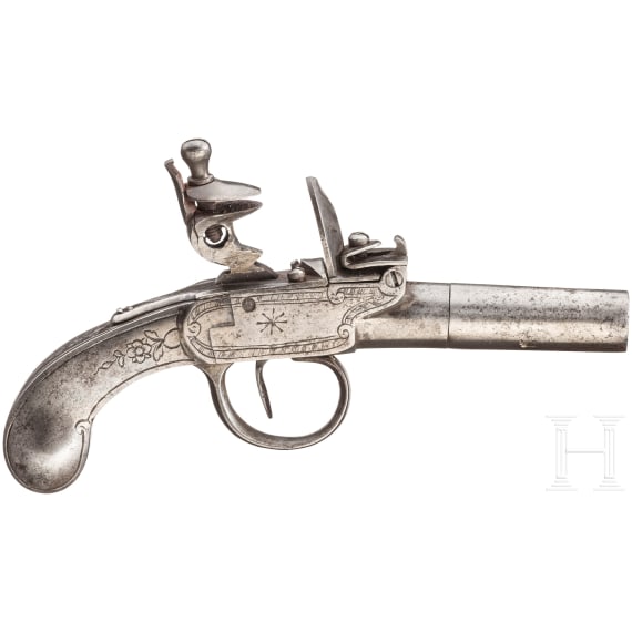 A full.metal flintlock terzerol, London, ca. 1800