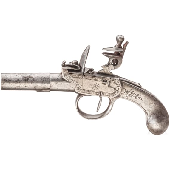 A full.metal flintlock terzerol, London, ca. 1800