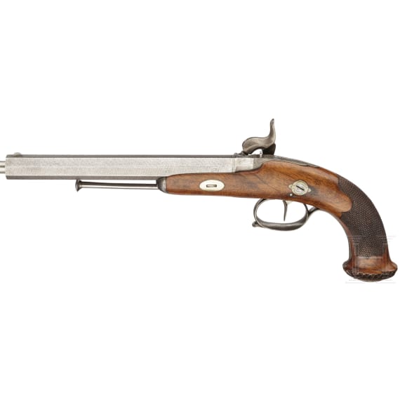 A percussionpistol from Liege, ca. 1840