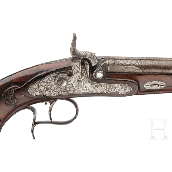 A fine percussion-pistol, Mathias Nowotny in Vienna, ca. 1850