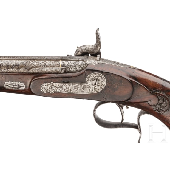 A fine percussion-pistol, Mathias Nowotny in Vienna, ca. 1850