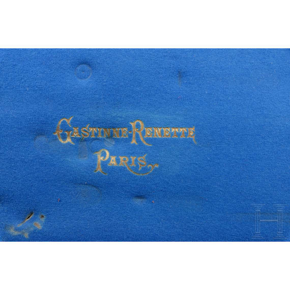 A cased breech-loading percussion pistol by Gastinne Renette in Paris, circa 1860