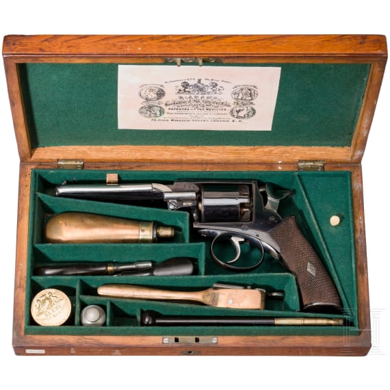A percussion revolver, Adams & Co., London