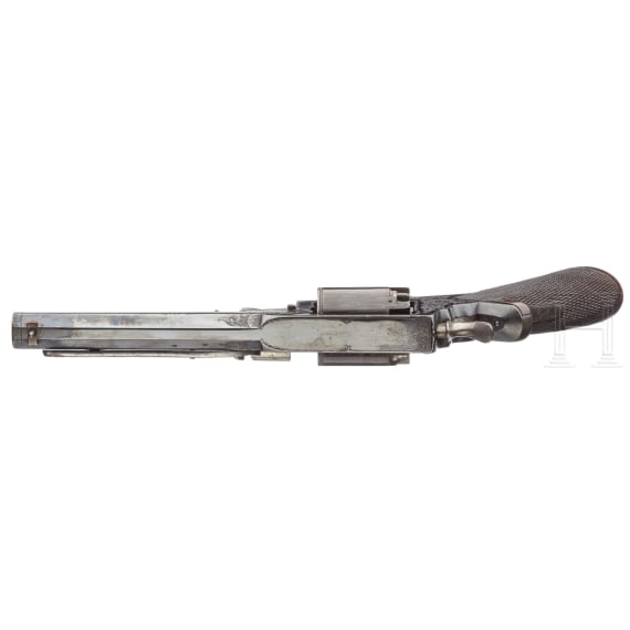 A Tranter "triple action" double trigger percussion revolver