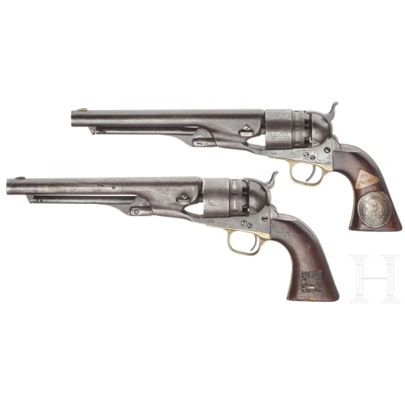 A pair of Colts Model 1860 Army