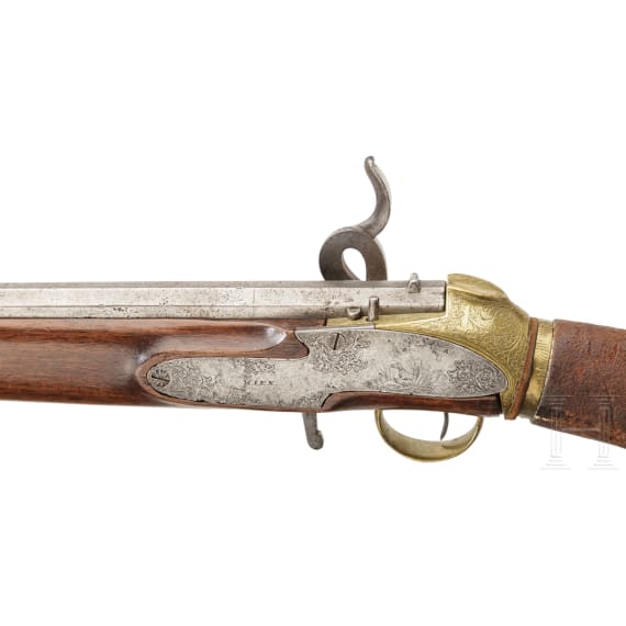 A Girardoni system air rifle by Schembor in Vienna, ca. 1800