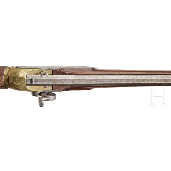 A Girardoni system air rifle by Schembor in Vienna, ca. 1800