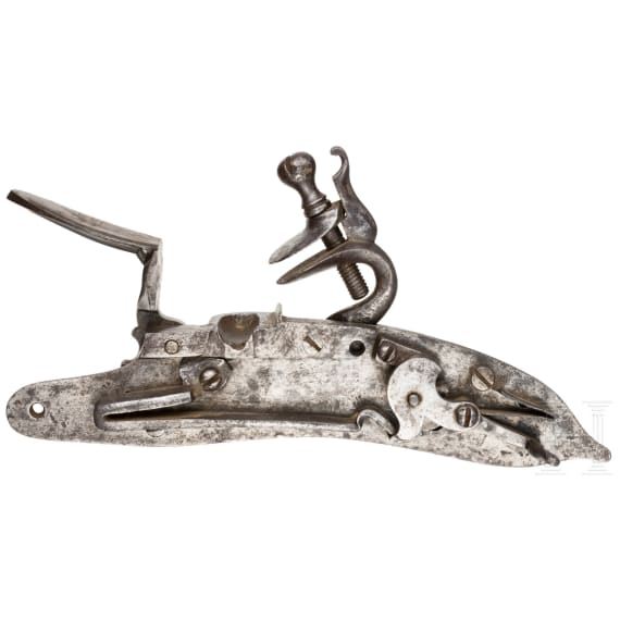 A large German flintlock for a wall piece, 1st half of 18th century