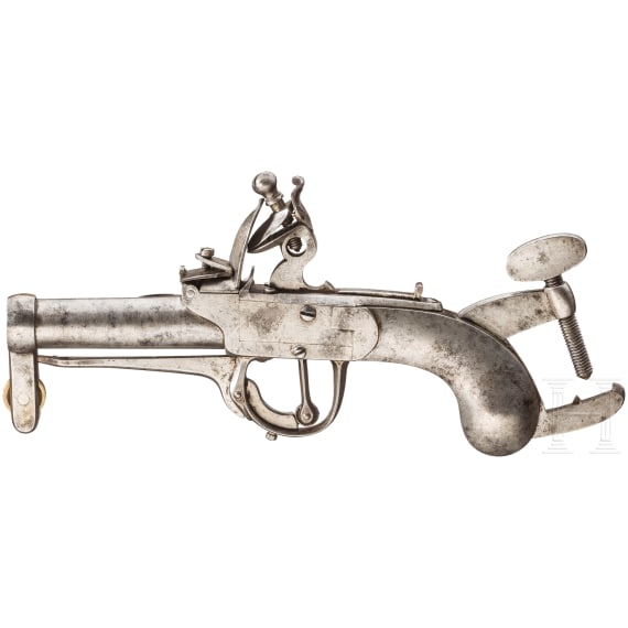 A alerting flintlock pistol, system Regnier, Flemish/French, ca. 1800